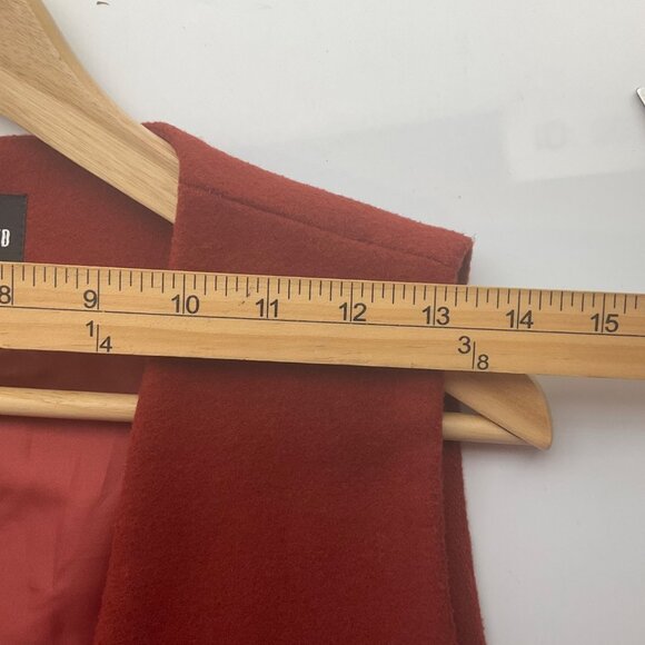 Missguided 10 Sleeveless Orange Longline Vest Jacket Duster Gilet Minimalist - Picture 5 of 10